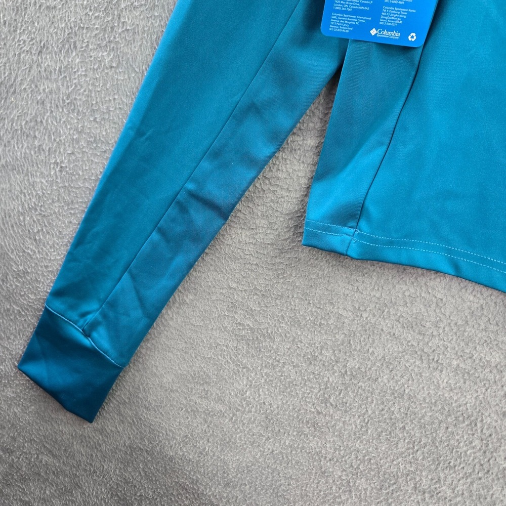 Columbia Women‎ Activewear Top Large Blue Sculpt Training Crop Shirt NWT - Picture 11 of 12